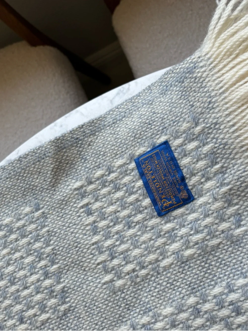 Vintage Pendleton Pure Virgin Wool Throw Blanket - Picture 4 of 11